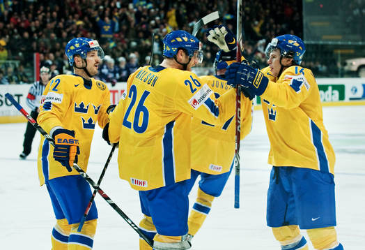 Niklas Persson, Marcus Nilson och Johan Andersson, Sverige,