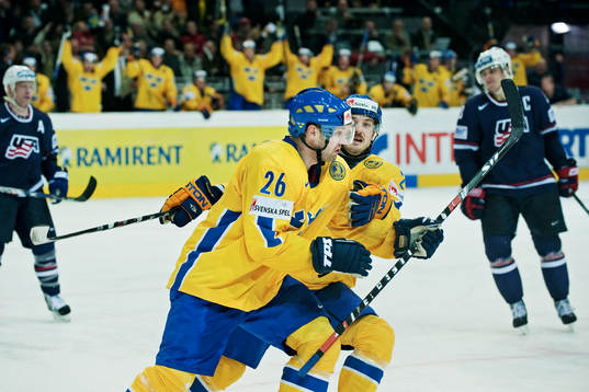 Marcus Nilson och Niklas Persson, Sverige, jubel