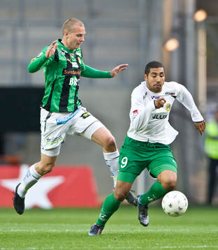 Richard Spong, Gais, bakom Sebastian Castro-Tello, Hammarby