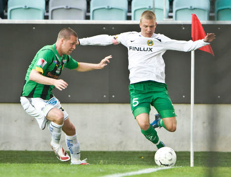 Björn Andersson, Gais och Emil Johansson, Hammarby, duell