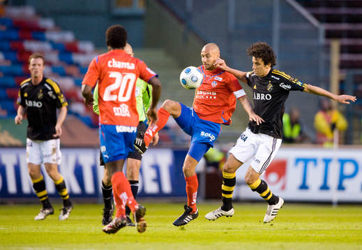 Henrik Larsson, Helsingborg och Jorge Ortiz, AIK
