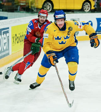 Alexander Radulov, Ryssland, och Kenny Jönsson, Sverige,