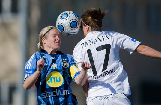 Victoria Svensson, Djurgården och Hanna Folkesson, AIK