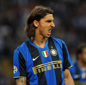 Zlatan Ibrahimovic, tvåmålsskytt för Inter