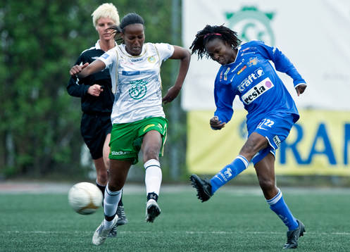Hodan Siid Ahmed, Hammarby och Perpetua Nkwocha, Sunnanå