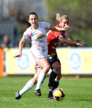 Nera Smajic, LdB Malmö och Sofie Andersson, Kristianstad