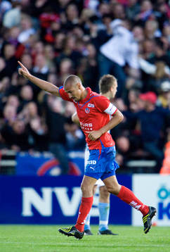 1-0, Henrik Larsson, Helsingborg, jubel