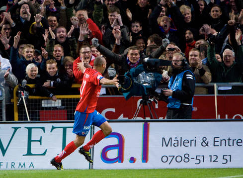 1-0, Henrik Larsson,  jubel