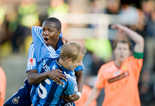 Boyd Mwila och Petter Gustafsson, Djurgården jubel