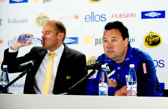 Magnus Haglund, tränare Elfsborg, Stefan Rehn, tränare