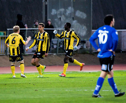 David Frölund, John Chibuike, Mathias Ranégie, Häcken,