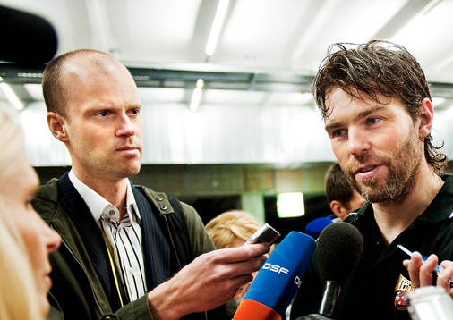 Expressens Mattias Ek och Jaromir Jagr
