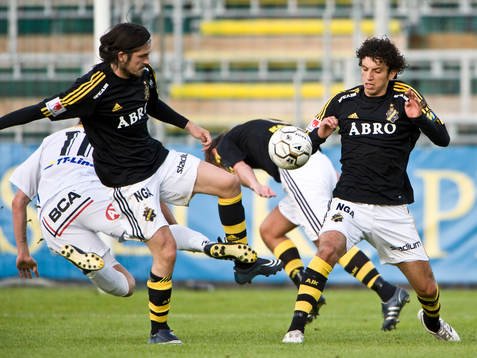 Bojan Djordjic och Jorge Ortiz, AIK