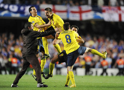 Fotboll, UEFA Champions League, Semifinal, Chelsea -