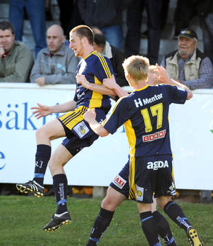 Björn Westerblad, Robin Nilsson, jubel, Ängelholm