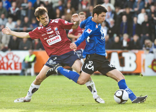 Björn Anklev, Örgryte och Anel Raskaj, Halmstad