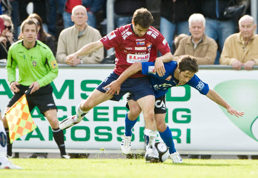 Björn Aklev, Örgryte och Michael Görlitz, Halmstad i