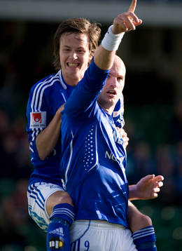 Jonas Wallerstedt och Robert Lundström, jubel