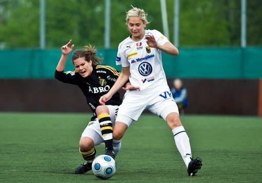 Hanna Folkesson, AIK och Emmelie Konradsson, Umeå