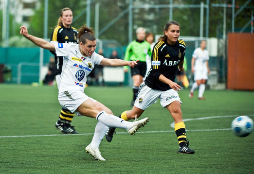 Ramona Bachmann, Umeå och Emilia Appelqvist, AIK