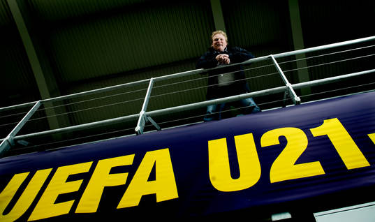 Fotboll, U21, Sverige, förbundskapten Jörgen Lennartsson