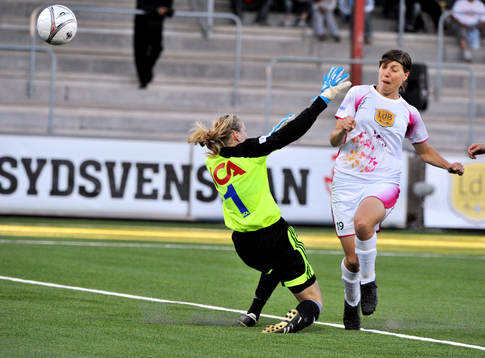 Linda Forsberg, Ldb och Veronika Svensson, målvakt