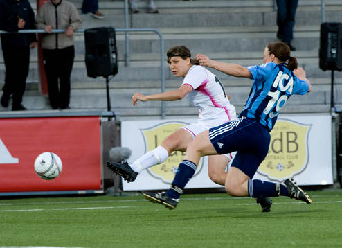 Linda Forsberg, Ldb skjuter 1-0 målet