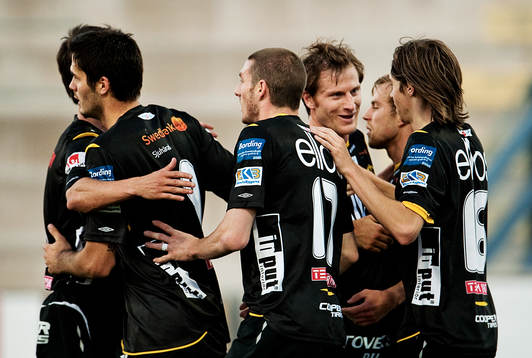 Jubel bland Elfsborg-spelarna