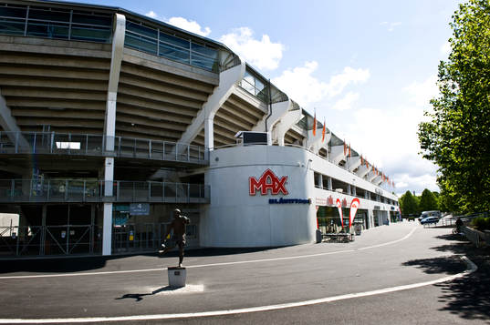Fotboll, Gamla Ullevi, exteriör, MAX Hamburgare, snabbmat,