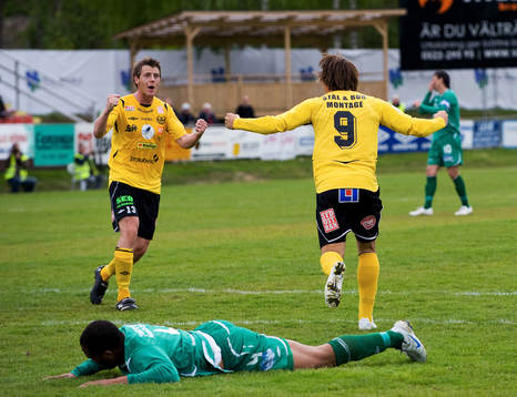 Erton Fejzullahu, Daniel Nilsson, Mjällby, jubel