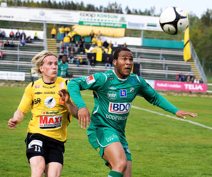 Samuel Oju, Ljungskile. Adam Berner, Mjällby
