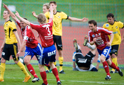 0-2, Pierre Nilsson, Karlskrona, jubel