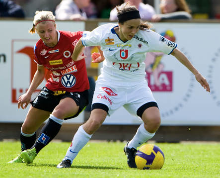 Maria Nordbrant, som avgjorde, håller undan för Gudny