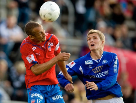 Henrik Larsson, Helsingborg och Peter Abelsson, Trelleborg