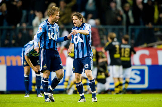 Markus Johannesson, och Andrej Komac, Djurgården snackar