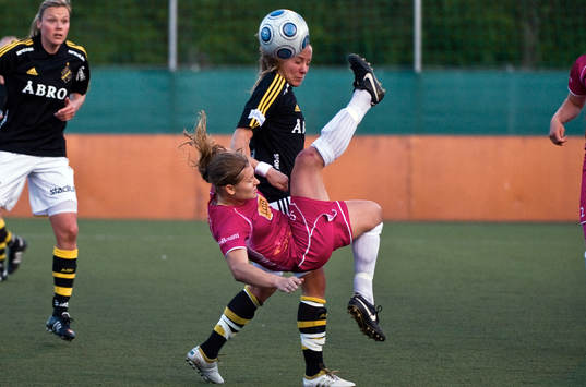 Pavlina Scasná, LdB Malmö och Emelie Ölander, AIK