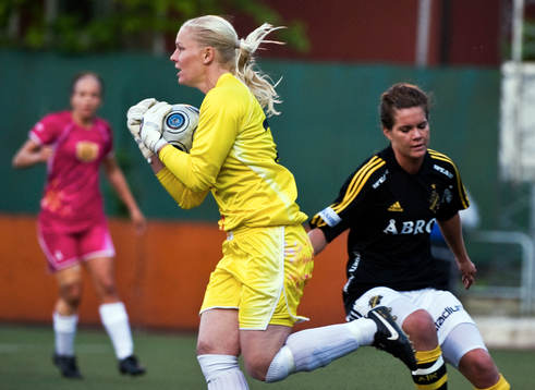 Tine Cederkvist Viskaer, målvakt, LdB Malmö och Emilia