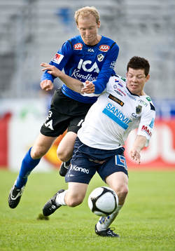 Andreas Johansson, Halmstad och Jonas Lantto, Gefle,