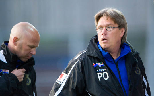 Per Olsson och Urban Hammar, tränare, Gefle