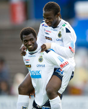 Jubel, Yussif Chibsah och Amadou Jawo