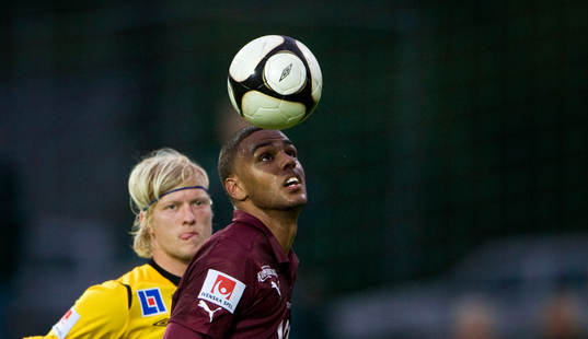 Kyle Konwea, Qviding och Robin Cederberg, Mjällby. Nick