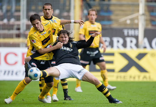 Denni Avdic, Elfsborg,  och Bojan Djordjic, AIK