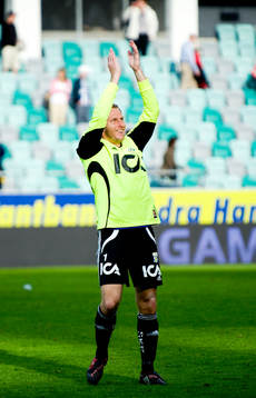 Kim Christensen, målvakt, IFK Göteborg, jubel