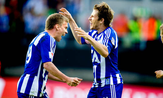 Tobias Hysén, Pontus Wernbloom, IFK Göteborg, jubel