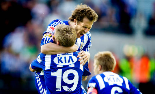 Tobias Hysén, Pontus Wernbloom, IFK Göteborg, jubel