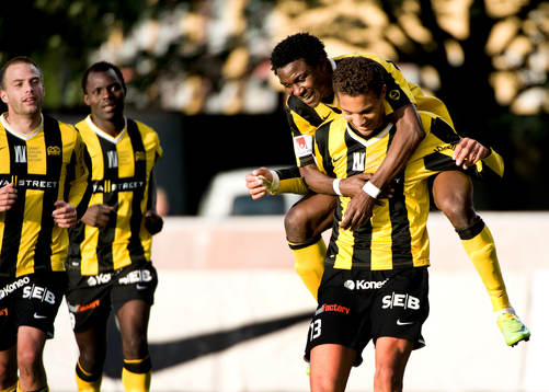 Mathias Ranégie, gör 2-0. Jubel