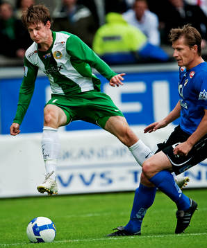 Freddy Söderberg, Hammarby, missar att göra mål i ett