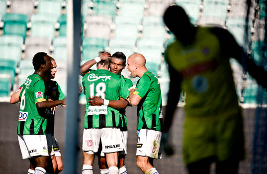 Wanderson do Carmo, Mattias Lindström, GAIS jubel, Petter