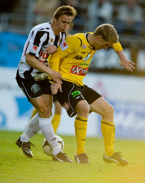 Philip Andersson, Landskrona och Joakim Nilsson, Mjällby