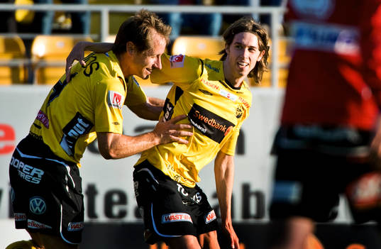 Daniel Nordmark, Elfsborg, gör matchens enda mål. Johan